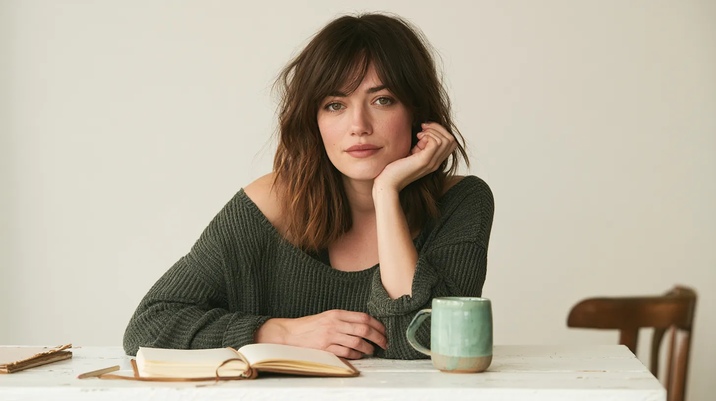 American writer at a desk drafting a personal loan guide for the Ava Finance blog